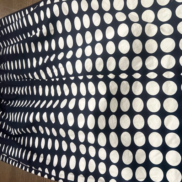 J. Crew Navy and White Polka Dot Skirt - Picture 2 of 4